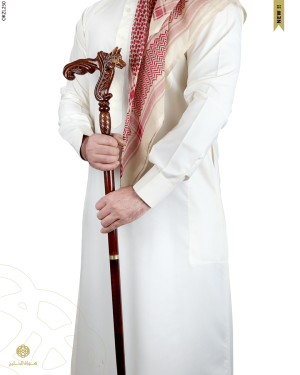 عكاز خشب الزان الطبيعي image 1
