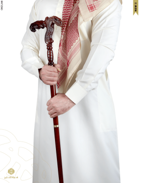 عكاز خشب الزان الطبيعي image 1