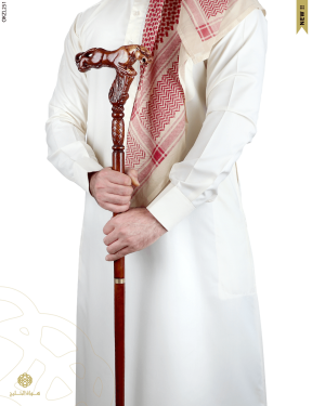 عكاز خشب الزان الطبيعي image 1