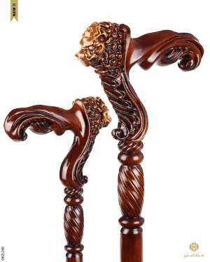 عكاز خشب الزان الطبيعي image 3