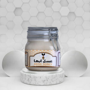 عسل قوقازي ابيض مع غذاء ملكات بلدي 20جرام - 1/2 كيلو image 0