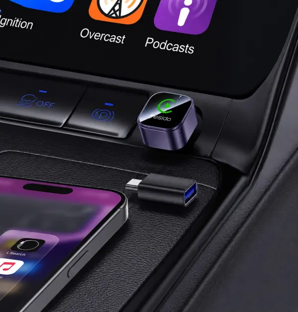 محول اللاسلكي لتحويل Apple CarPlay السلكي إلى لاسلكي. image 0