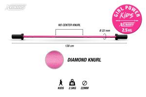 GIRL POWER KID BAR - Alum 130 x 2.5 x 8kg max Load image 9