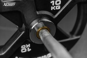 Gym EZ-Bar  Black QPQ (shaft) + Chromed (Sleeves) Olympic CURL Bar image 9