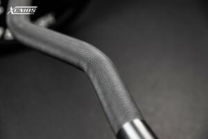 Gym EZ-Bar  Black QPQ (shaft) + Chromed (Sleeves) Olympic CURL Bar image 10