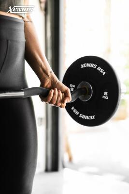 Gym EZ-Bar  Black QPQ (shaft) + Chromed (Sleeves) Olympic CURL Bar image 15