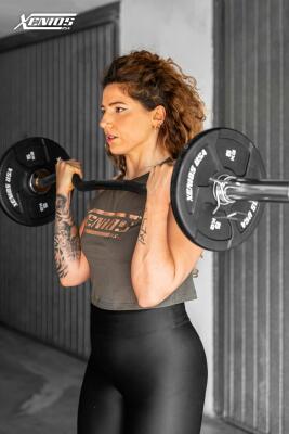 Gym EZ-Bar  Black QPQ (shaft) + Chromed (Sleeves) Olympic CURL Bar image 16