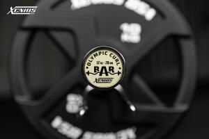 Gym EZ-Bar  Black QPQ (shaft) + Chromed (Sleeves) Olympic CURL Bar image 7