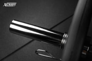 Gym EZ-Bar  Black QPQ (shaft) + Chromed (Sleeves) Olympic CURL Bar image 8