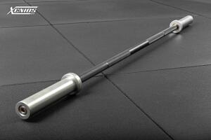 Gym Short Olympic Bar - Black QPQ (Shaft) + Bright Zinc Plated (Sleeves)  image 0