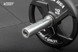 Gym Short Olympic Bar - Black QPQ (Shaft) + Bright Zinc Plated (Sleeves)  image 3