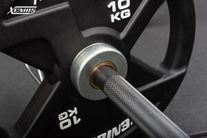 Gym Short Olympic Bar - Black QPQ (Shaft) + Bright Zinc Plated (Sleeves)  image 4