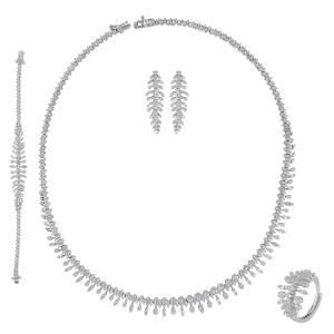 طقم فضي ناعم image 5