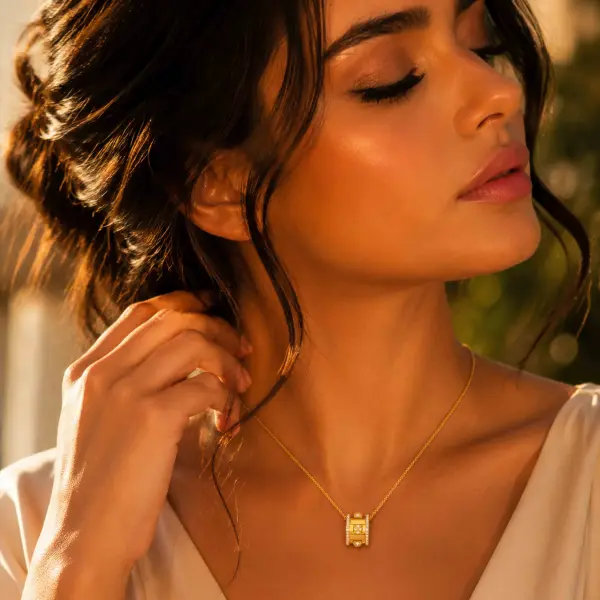 عقد - ذهبي ابيض - 0 image 0
