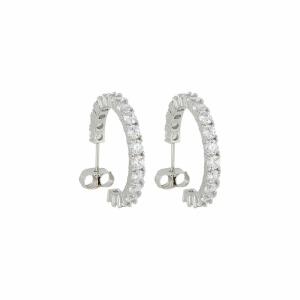 Sterling Silver solitaire Earrings image 0
