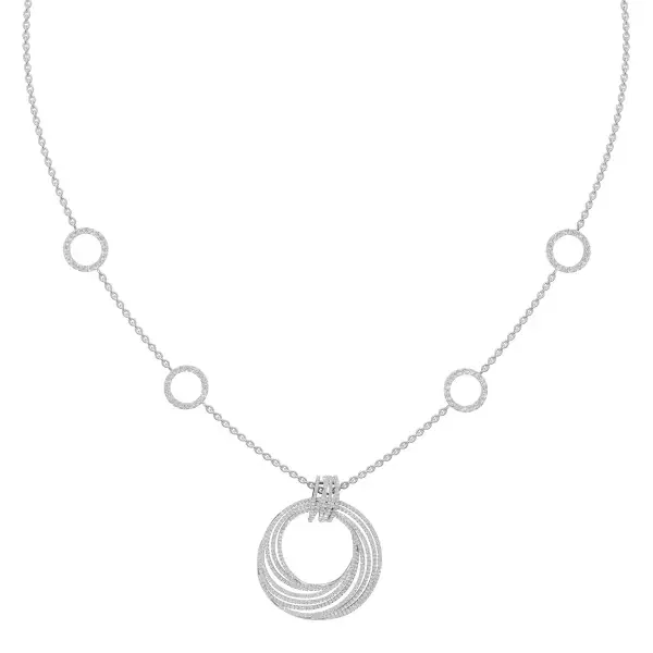 عقد - فضي ابيض - 0 image 0