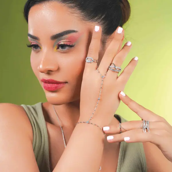 خاتم - فضي ابيض - 0 image 2