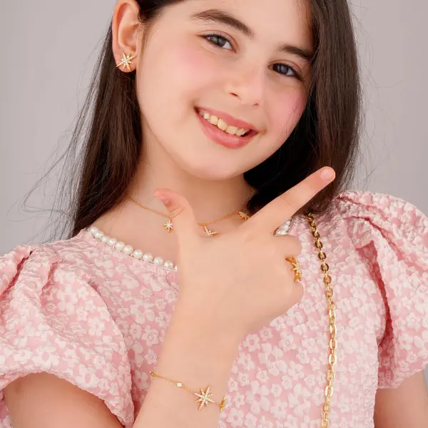 طقم أ - ذهبي ابيض - 0 image 1