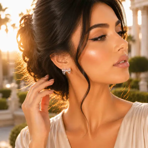 حلق - فضي ابيض - 0 image 0