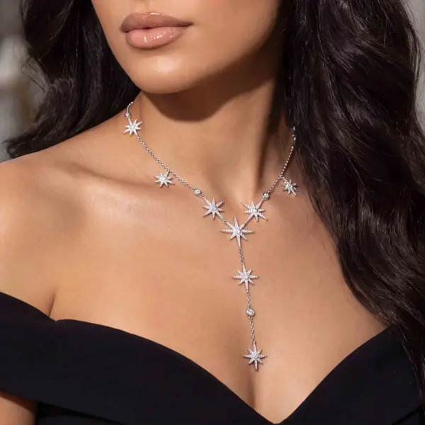 عقد - فضي ابيض - 0 image 0