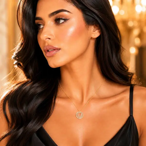 عقد - ذهبي ابيض - 0 image 0