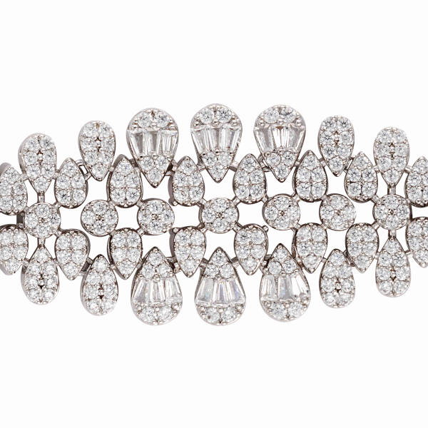 طقم قطرات الزركون الفضي الفاخر image 11