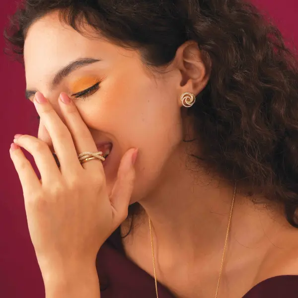 خاتم - ذهبي ابيض - 0 image 3