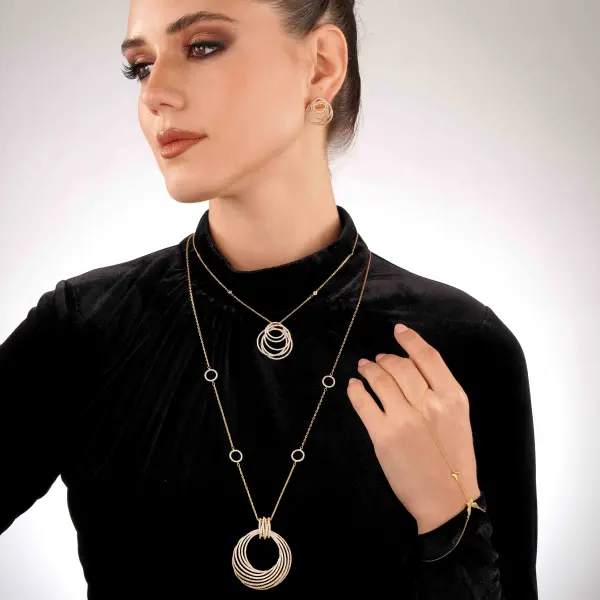 عقد - ذهبي ابيض - 0 image 8