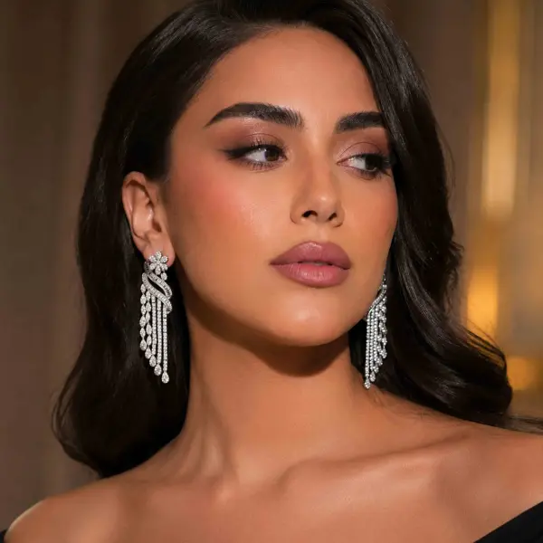 حلق - فضي ابيض - 0 image 0