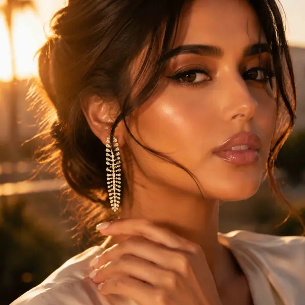 حلق - ذهبي ابيض - 0 image 0