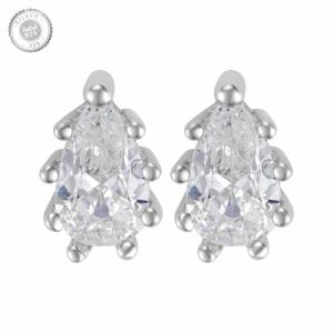 Alvira Earrings -Silver/White image 0
