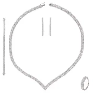 طـــقم - فضي ابيض - 0 image 5