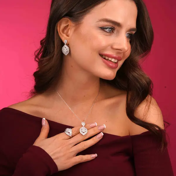 خاتم سهرة فضة 925 image 3