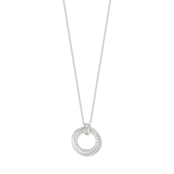 Interlocking Round Zircon Necklace image 0