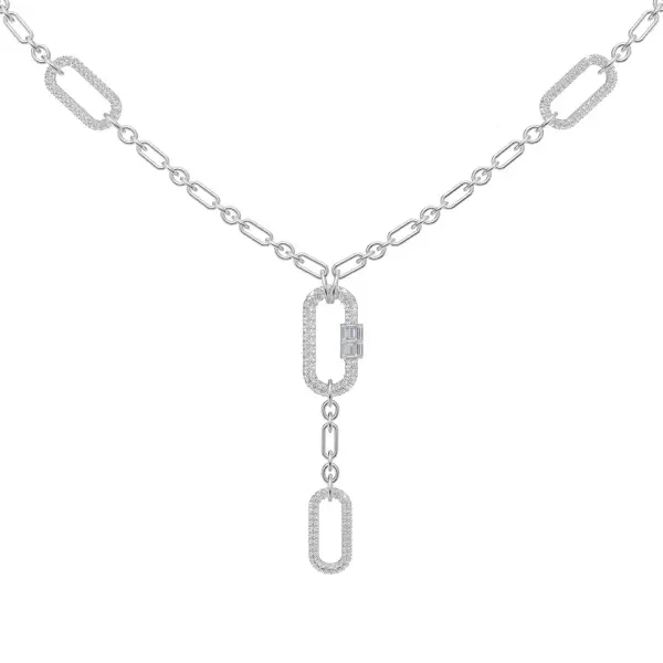 عقد - فضي ابيض - 0 image 1