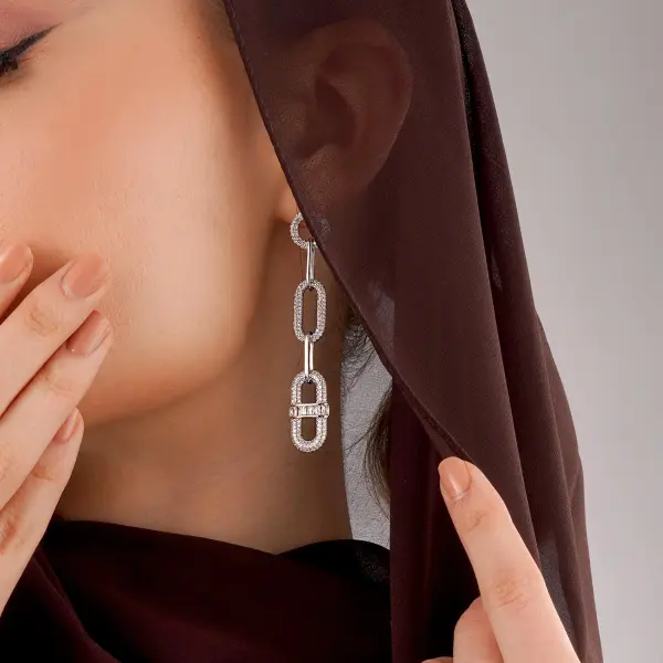 حلق - فضي ابيض - 0 image 1