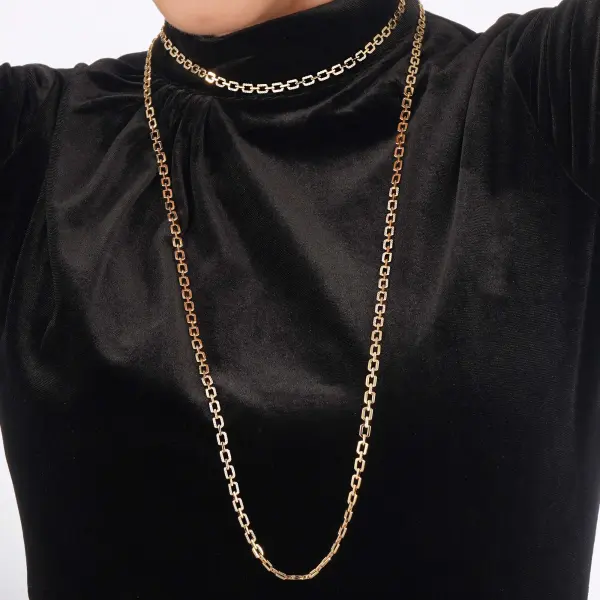 عقد - ذهبي ابيض - 0 image 0