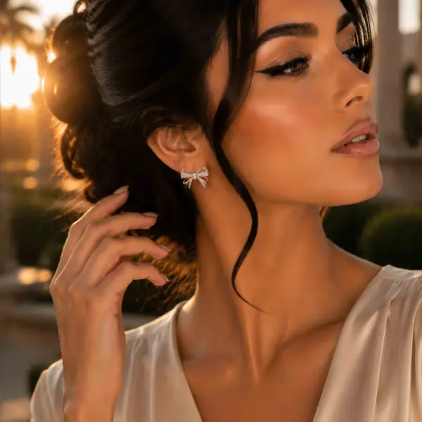 حلق - فضي ابيض - 0 image 0