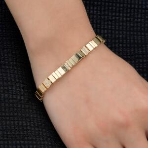 Gold Toned Tennis Bracelet image 2