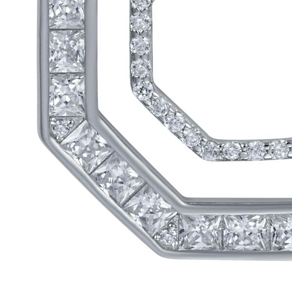 عقد فضة هندسي image 3