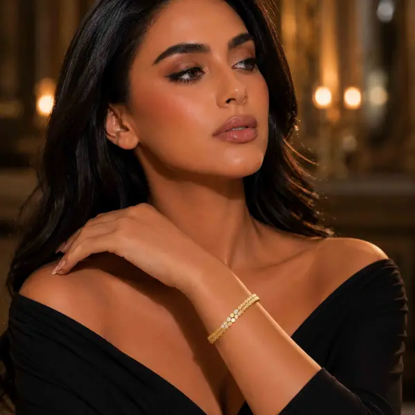 اسوارة - ذهبي ابيض - 0 image 0