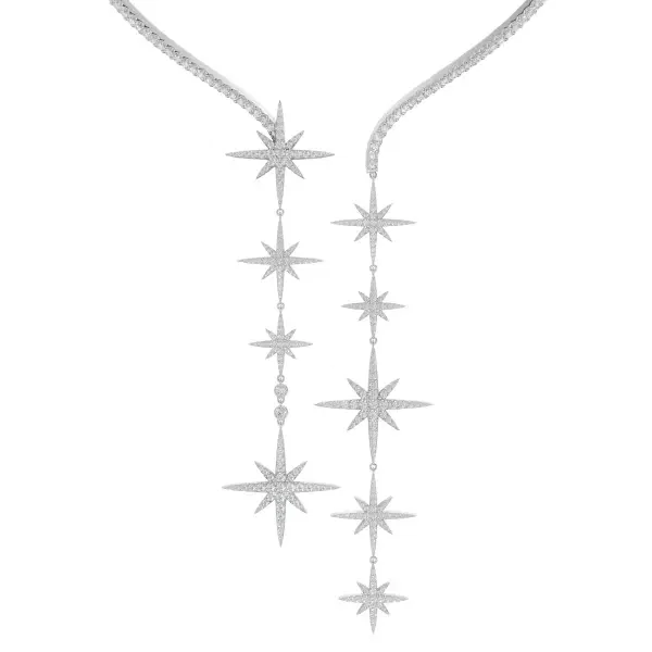 عقد - فضي ابيض - 0 image 2