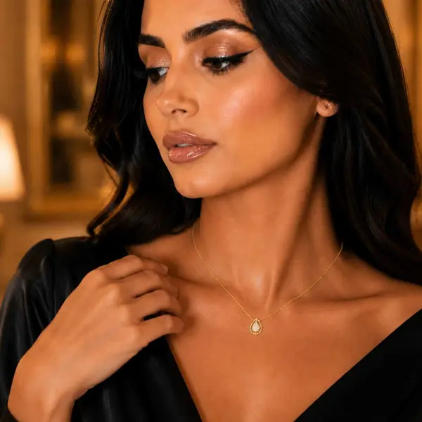 عقد - ذهبي ابيض - 0 image 0