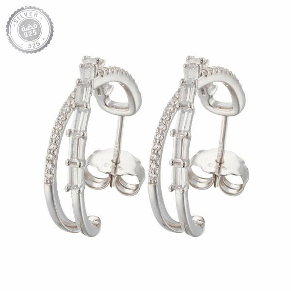 حلق فضة يومي image 0
