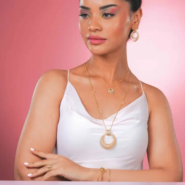 مضعد - ذهبي ابيض - 0 image 3