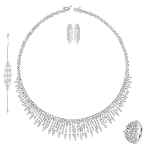طـــقم - فضي ابيض - 0 image 0