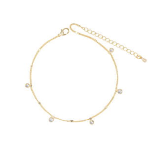 Gold Toned Chain Anklet   image 0