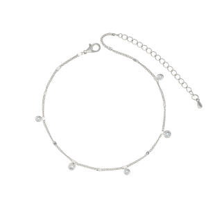 Silver Toned Chain Anklet   image 0