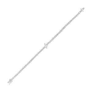925K Silver Marquise Bracelet image 0