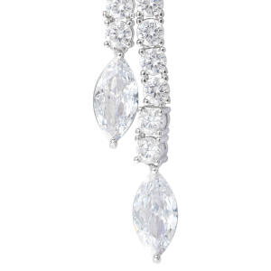925K Silver Marquise Earrings image 1